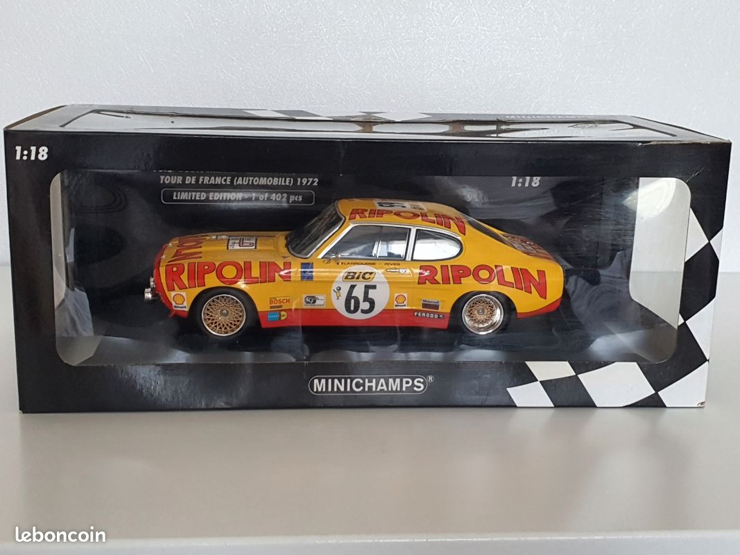 Bburago Ford Capri RS2600 Diecast Voiture Miniature (Couleur Assortie), Jaune Bburago Ford Capri RS2600 Diecast Voiture Miniature (Couleur Assortie), Jaune