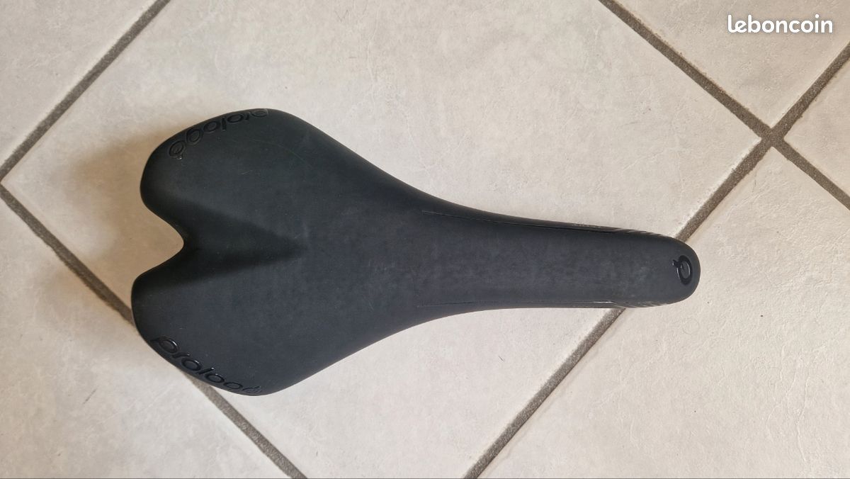 Selle Prologo Scratch Pro AD 456 Blanche - Rails Acier - 280x135mm - Occasion