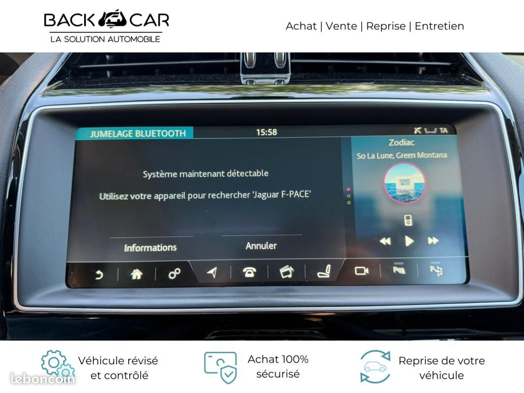 Jaguar F-Pace V6 3.0 D 300 ch AWD BVA8 Portfolio TOIT OUVRANT / SIEGES AV ET VOLANT CHAUFFANTS CO... (image 14)
