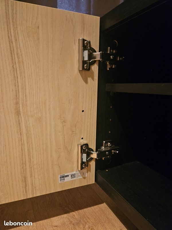 Meuble TV IKEA BESTÅ 180 cm – Noir / effet bois – Très bon état (image 6)