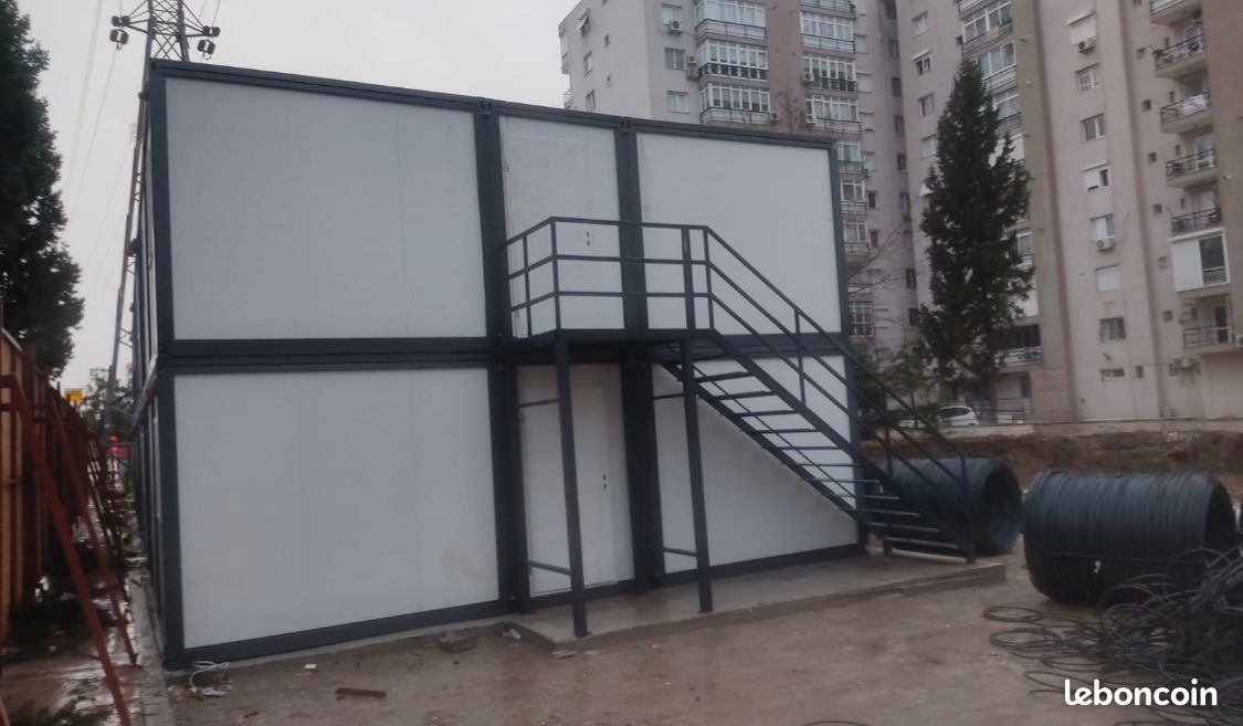 Bungalow préfabriqué container bâtiment modulaire prix imbattable en stock livraison dans Paris (image 3)