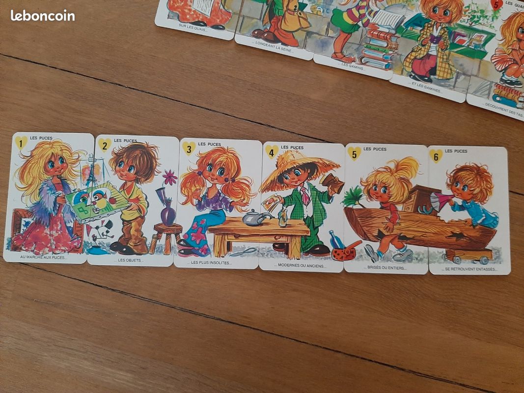 Les enfants de Paris Jeu vintage des 7 familles des années 1970 – Antique Arcana
