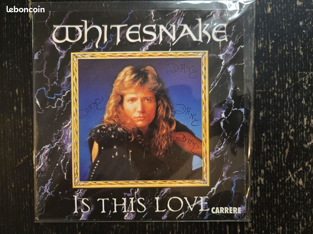 🎵 Lot de 3 vinyles 45 tours Whitesnake hard rock (image 2)