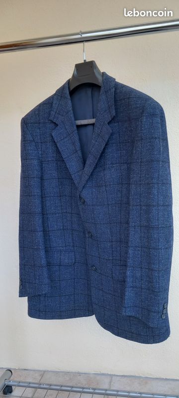 Veste Homme BAGIR - Taille 52 - 80% Laine – Coloris Bleu - Parfait état (image 1)