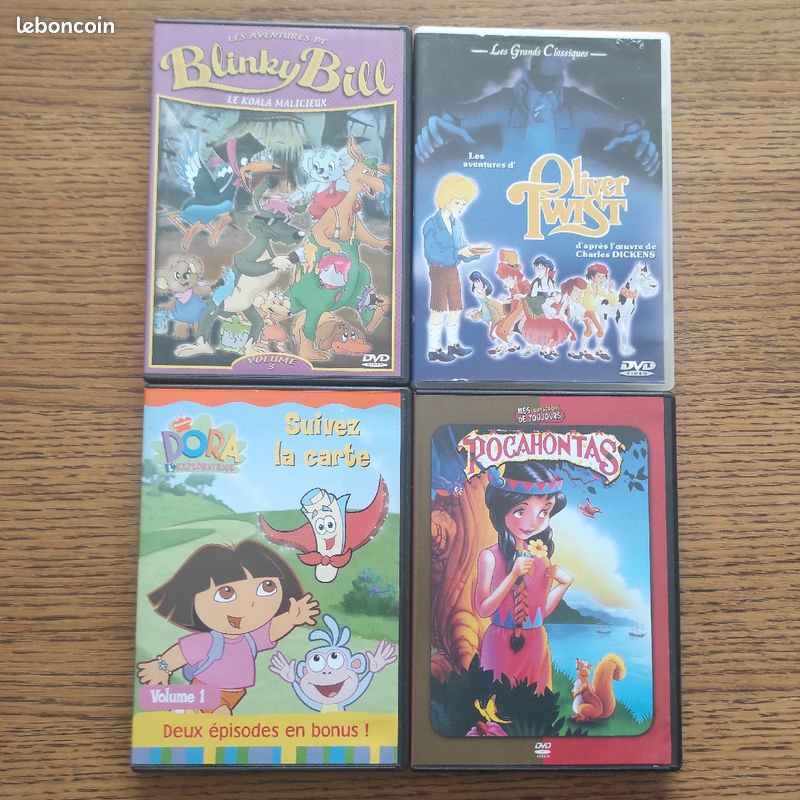 Lot 10 DVD dessin animé (image 1)