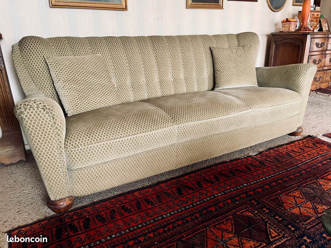 Canapé + 2 fauteuils vintage (image 1)