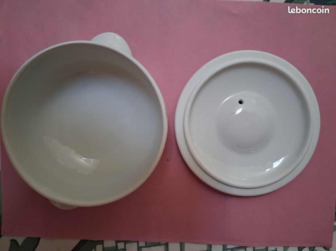 Bol couvert en porcelaine de Paris (image 3)