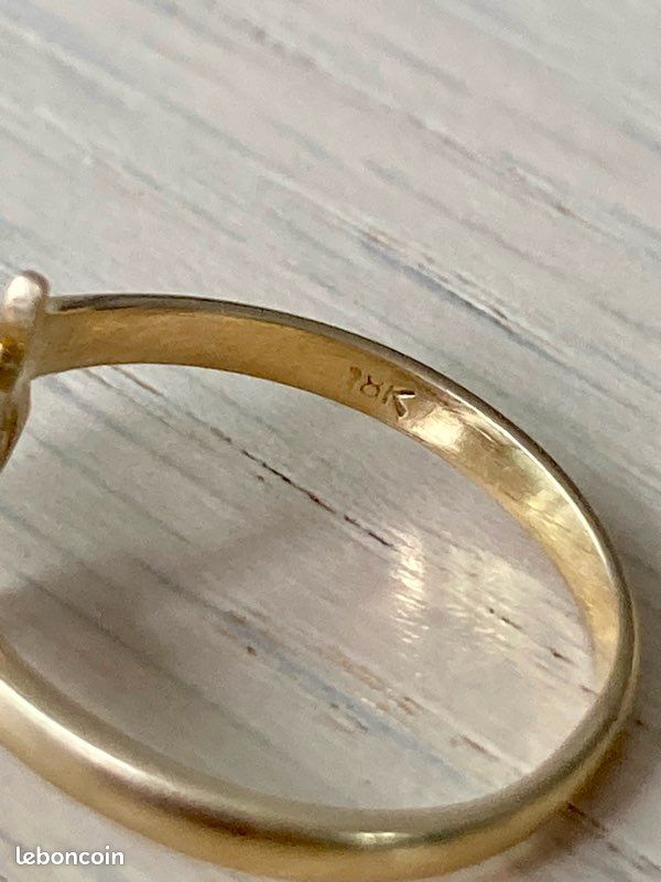 Bague solitaire Or 18K (750) & saphir bleu nuit — Élégante & Poinçonnée (image 7)