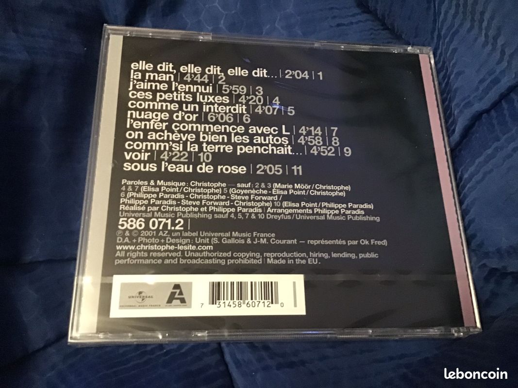 CD « Christophe - Comme si la Terre Penchait » NEUF SOUS BLISTER (image 2)