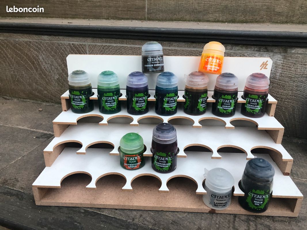 Peintures Citadel shades pour Warhammer et rangement (image 1)
