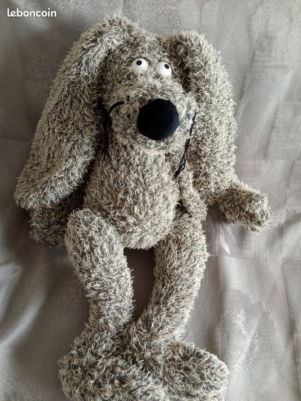 Peluche chien loup gris 36 cm Anna Club Plush Jeux Jouets