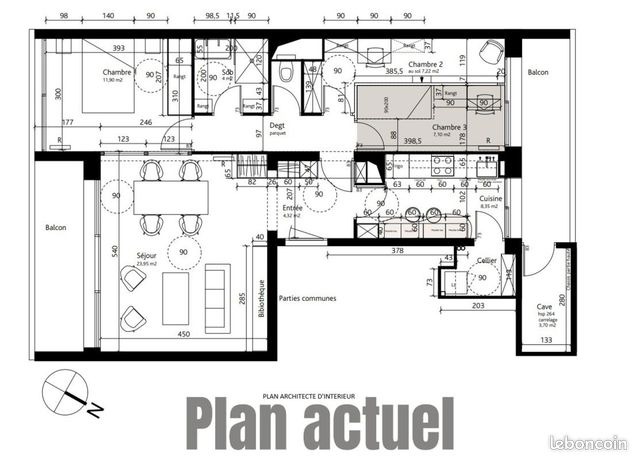 Appartement 3 pièces 72 m² — 13