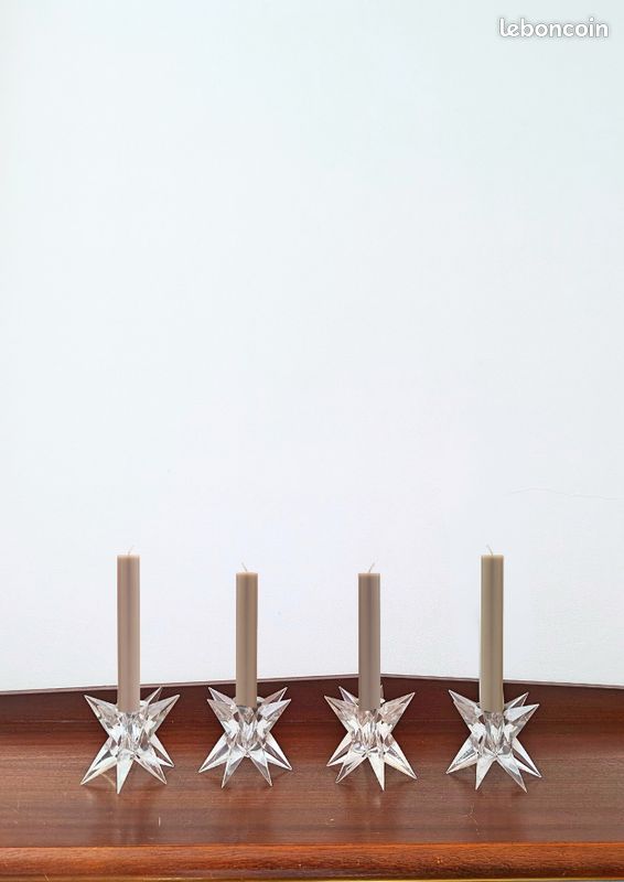 Ensemble de 4 bougeoirs "Sputnik" – Design Space Age – France (image 2)