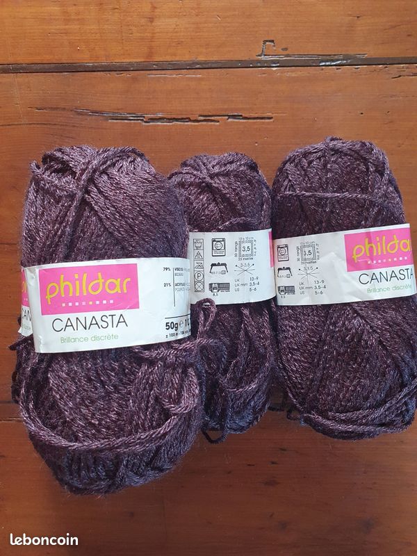 Lot De 4 Pelotes Phildar Pépite - Fil Viscose Jaune - Aiguille 3,5 - Printemps/été