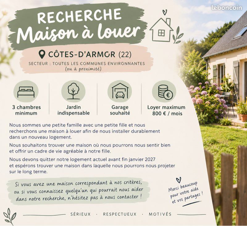 Maison 4 pièces 75 m² · à Montauban-de-Bretagne · 75 m² · 800 €/mois