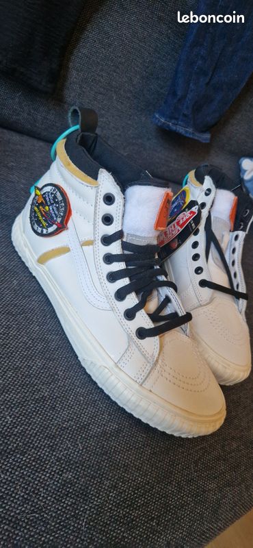 Vans Sk8-Hi MTE NASA Space Voyager Blanches Chaussures