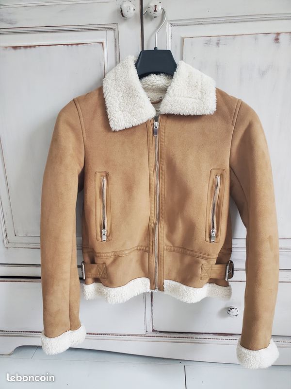 Cuir Veste Imitation Daim Femmes Veste Imitation Daim Doublée De