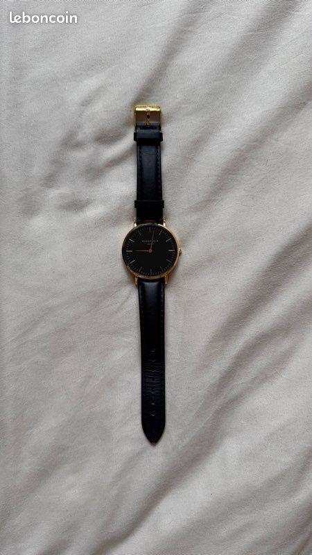Montre Rosefield noir et dorée (image 1)