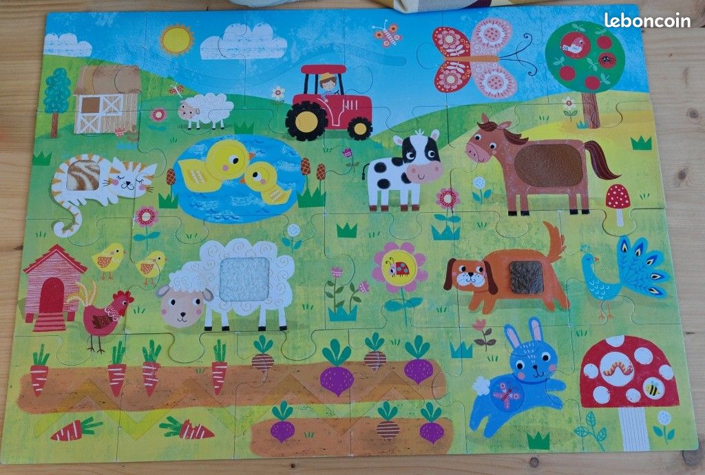 Puzzle Tactile Montessori HEADU (image 1)