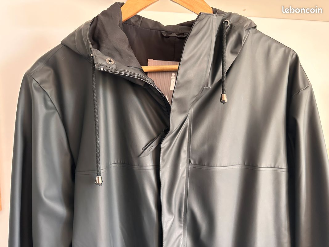 Veste longue RAINS noire excellent état (image 2)