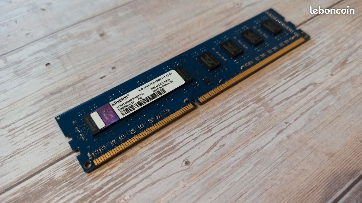 Barrette RAM Kingston 4 Go DDR3 1600 MHz (image 1)