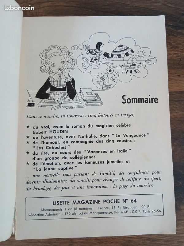 Lisette magazine poche n° 64 (1970) (image 5)