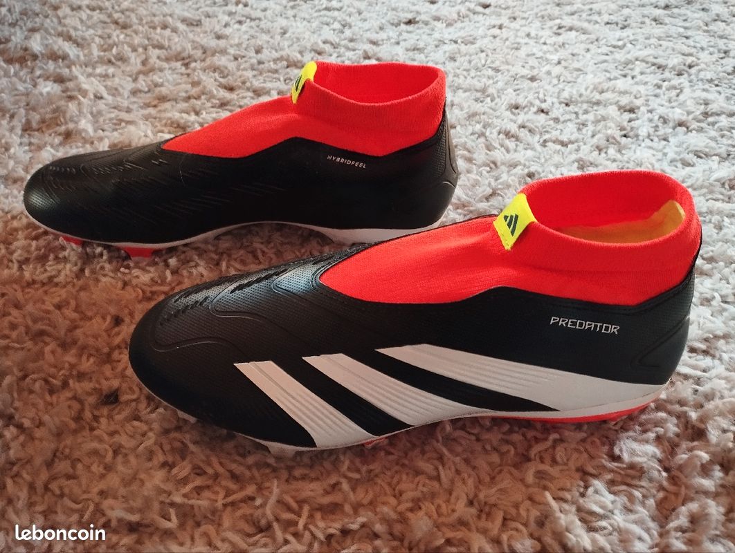 Chaussure Adidas Predator Rouge Sans Lacet Chaussures Foot Sans