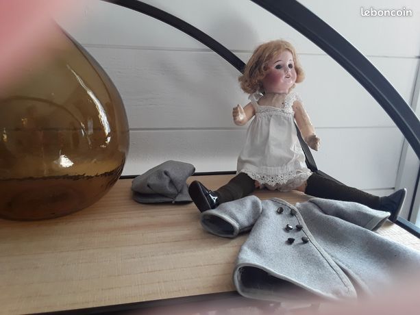 Rare Poupée Ancienne Bleuette - Bouche Fermée - 1951/1954 - Fabriquée En France