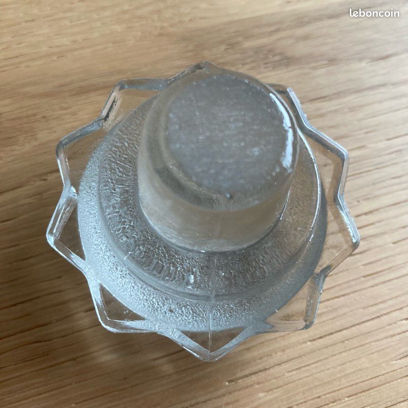 Carafe verre fleurs émaillées (image 8)