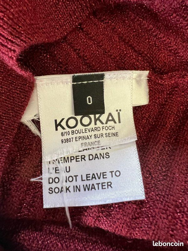 Jolie pull bordeaux Kookaï (image 3)