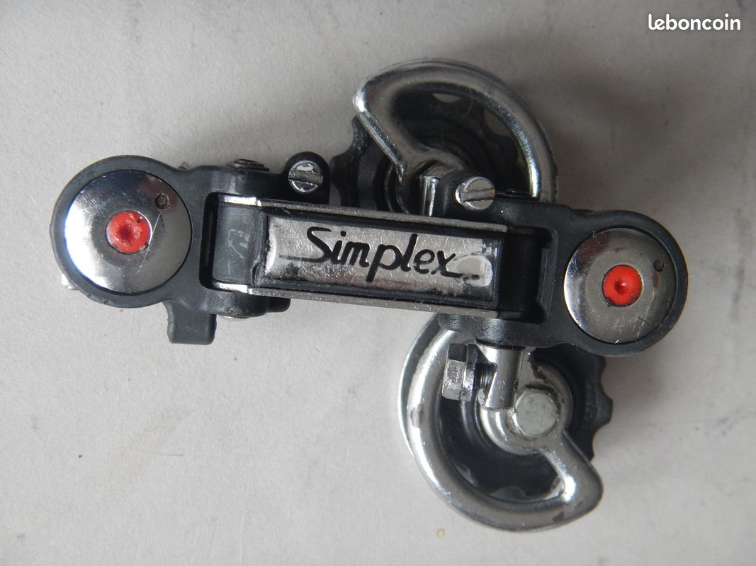 Dérailleur Simplex Prestige /Compétition px10 pastilles rouges