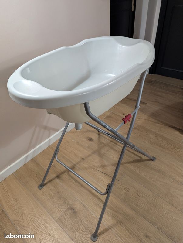 Baignoire sur pieds Aubert + transat bain + thermomètre (image 1)