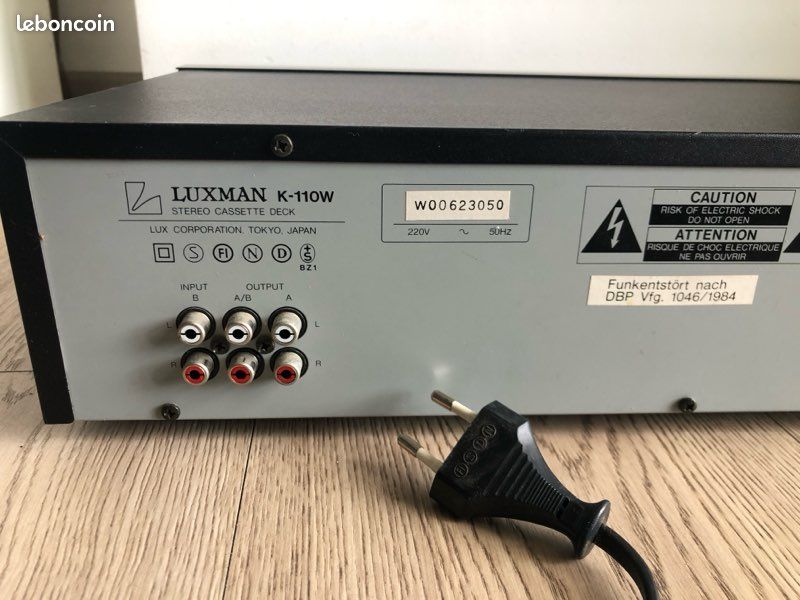 Luxman K 110W lecteur cassette audio (platine double k7 k110 k110w) (image 5)