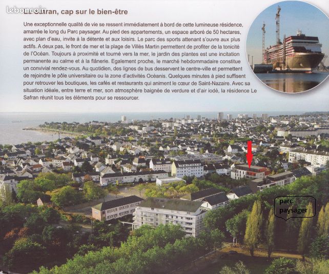 Appartement 2 pièces 45 m² · à Saint-Nazaire · 45 m² · 600 €/mois