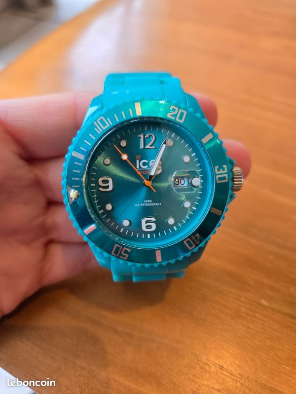 Montre Homme Ice Watch P. Leclercq - Blue turquoise - Medium - 3H - Réf. 018945