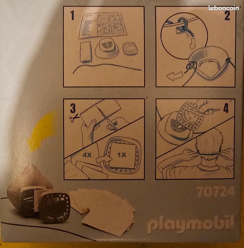 Masque gris playmobil 70724 (image 2)