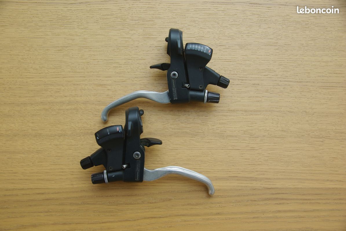 Leviers De Frein Shimano Exage ST-M320 Vintage, Pour Pièces (non Fonctionnels)