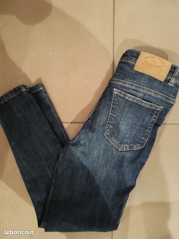 Jean skinny cropped denim brut FILLE. LH (la halle) (image 3)