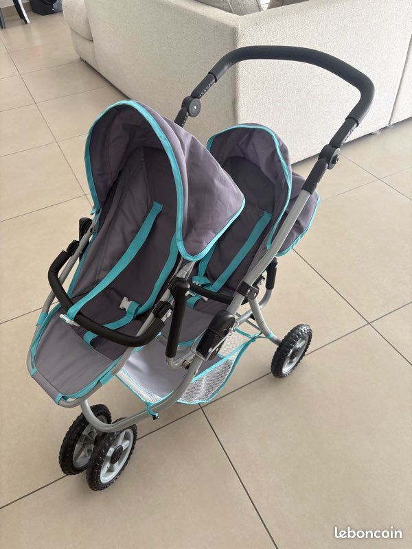 Kalinga Ashok Poussette Coque Jouet Poussette Duo Compacte