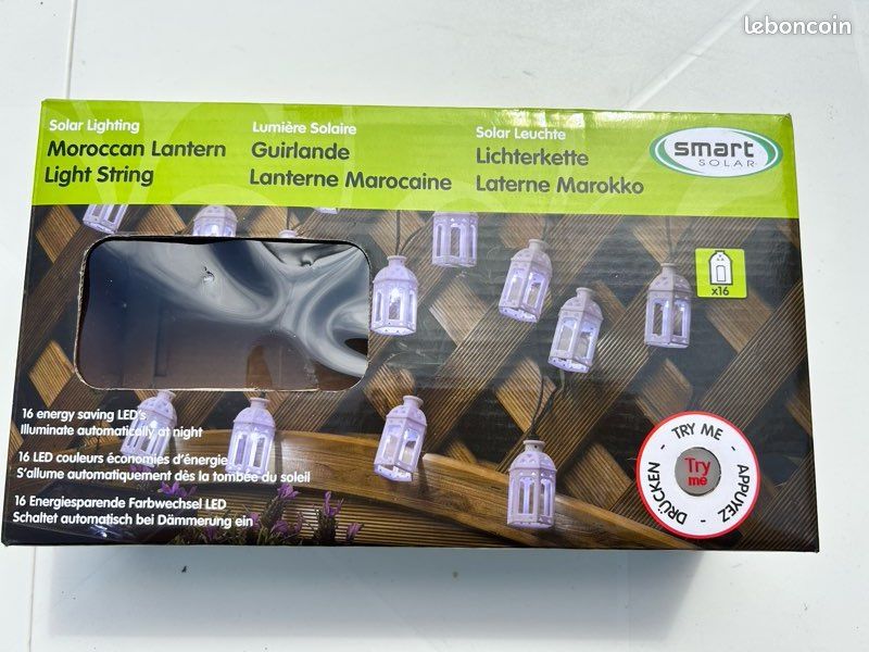 Guirlande solaire petites lanternes marocaines (image 1)