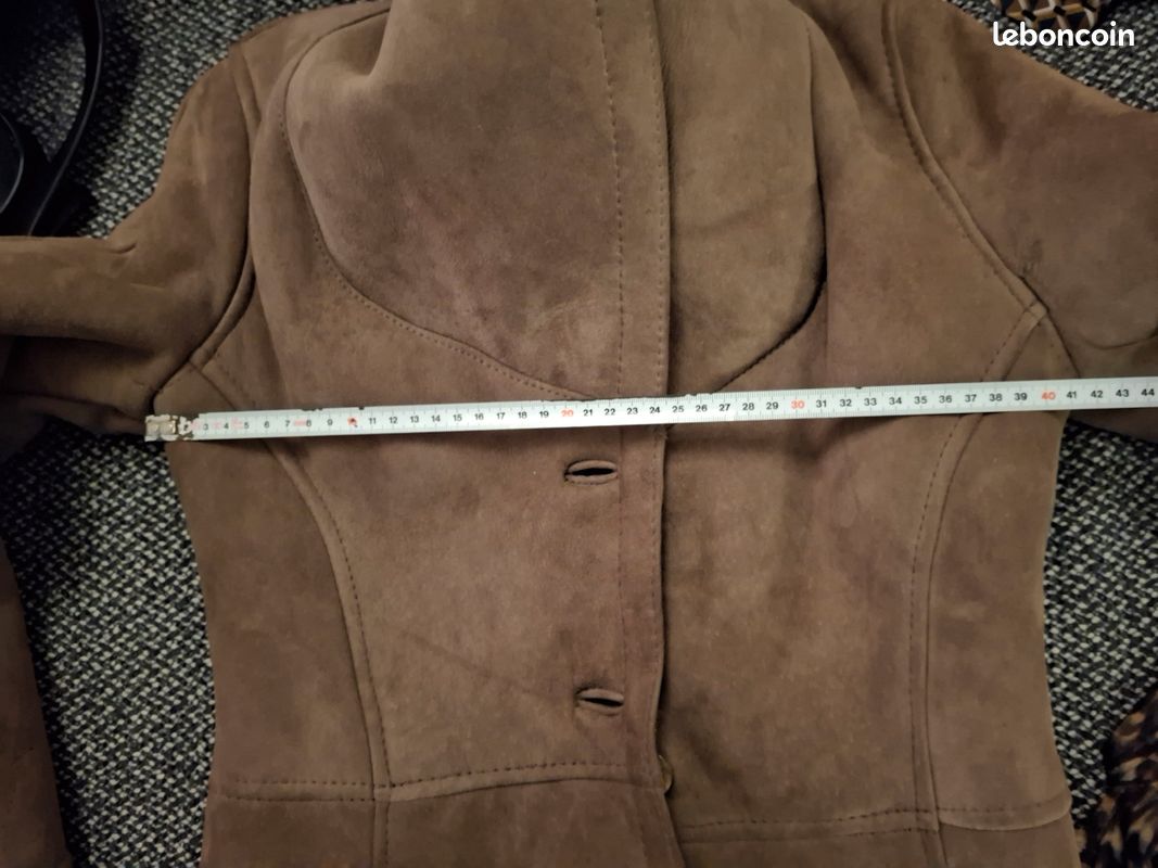 Manteau peau retournée vintage (image 5)