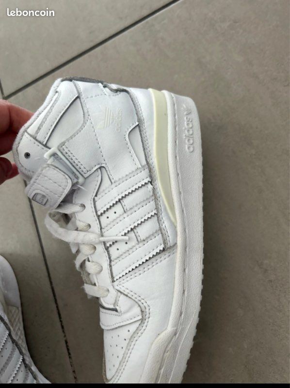 Baskets ADIDAS forum blanches 36 (image 8)