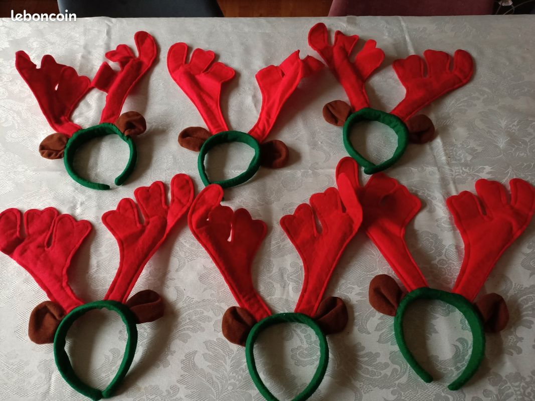 30 Pièces Cornes De Cerf En Feutrine Peplaytal – Décorations DIY Noël, Accessoires Tête Lutin, Amovibles, Couleur Café