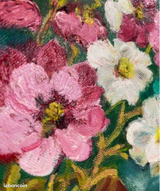 Tableau signé « Bouquet de fleurs » (image 9)