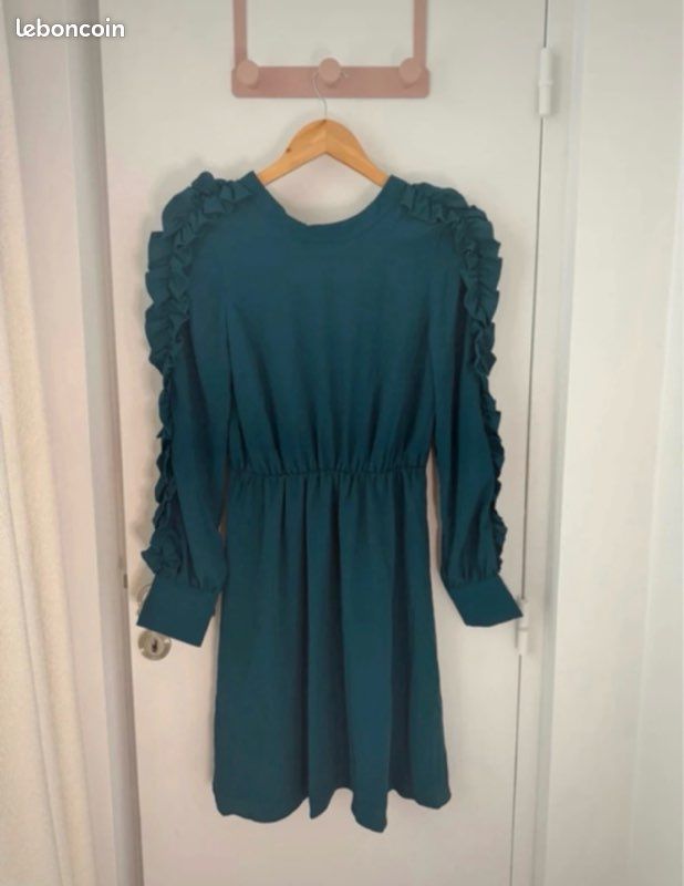 Robe Moulante Orange Sinequanone - Taille XS (34) - Longueur Midi - Occasion Très Bon état