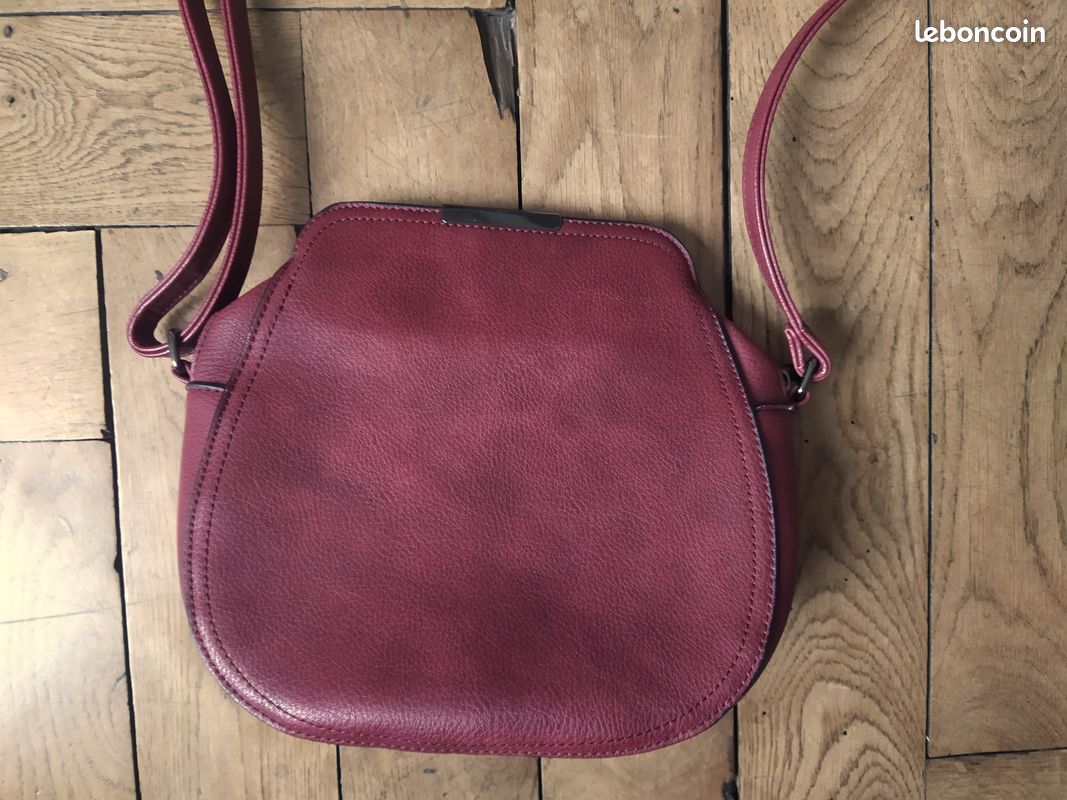 Sac à main bandoulière rouge/grenat (image 2)