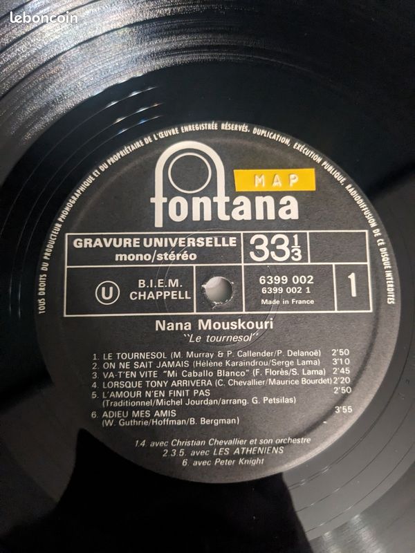 Vinyle Nana Mouskouri le tournesol (image 5)