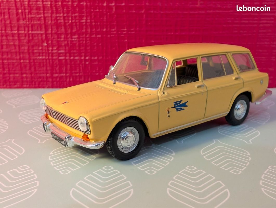 Ancienne Norev N° 30 Simca 1300 En Boite D'origine / 1:43 / Bleu Clair