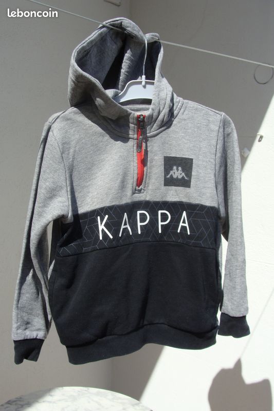 Kappa-Sweat-Shirt à capuche zippée 8 ANS (image 1)