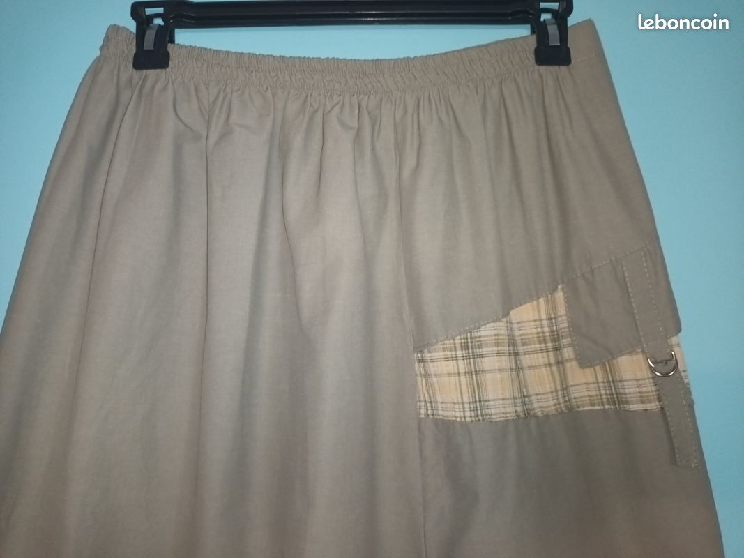 Jupe beige et jaune T46 (mam33133) (image 7)
